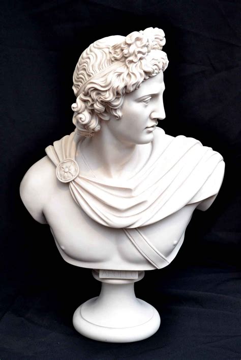 Stunning Marble Bust of Greek God Apollo | Greek sculpture, Marble bust ...