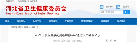 2021年度湖南省卫生系列高级职称评审工作的通知-中国卫生高级职称考试网