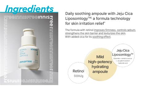 Innisfree Retinol Cica Repair Ampoule 10ml | Beginners retinol | Travel ...