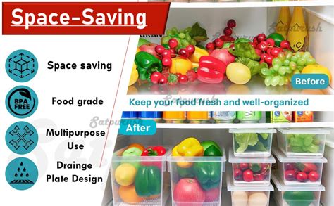 Buy Satpurush Fridge Storage Boxes - Kitchen Containers Set, Masala Box ...