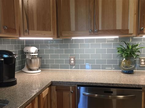 Light Blue Kitchen Backsplash
