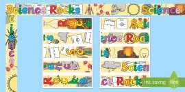 Science Page Borders Landscape (teacher made) - Twinkl