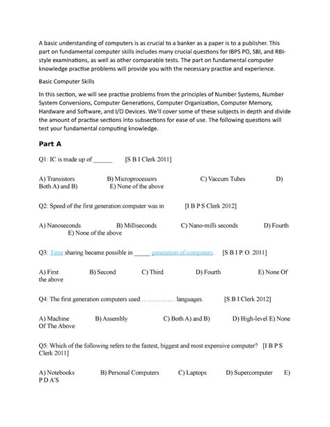 Image result for Basic Computer Knowledge Question. Answer