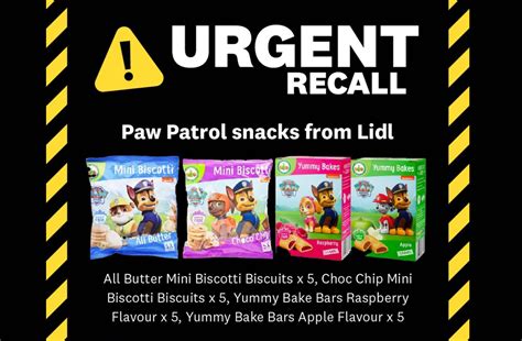 Lidl recalls Paw Patrol snacks after website on packaging displayed ...