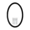 Hillman Distinctions 5-in Black Number Zero 844710 at Lowes.com