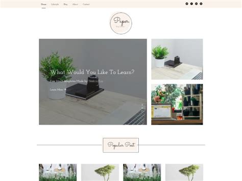 Image result for HTML Blog Sample