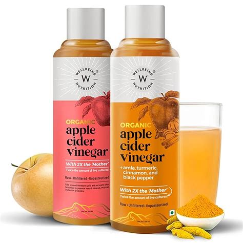 Wellbeing Nutrition ACV Combo - USDA Organic Himalayan Apple Cider ...