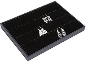 Arah Jewels Black Earring Organizer Tray Stud Earring Organizer ...