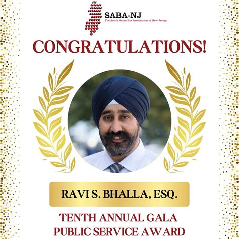 Congratulations to Mayor Ravi S. Bhalla for earning the Public Service ...