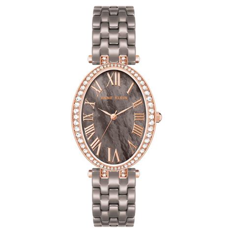 Buy Online Anne Klein Quartz Analog Brown Dial Brown & Rose Gold ...