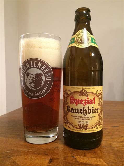 Rauchbier (smoked beer) by brewery Spezial, Bamberg - Germany. One of ...