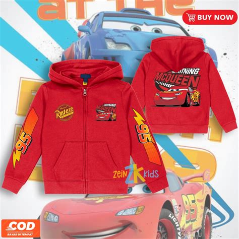 Lightning Mcqueen Kids Hoodie/Kids Lightning Mcqueen Jacket | Shopee ...