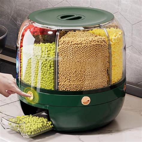 Buy Delavala Large Grain Dispenser, Grain - Rice Storage Container ...