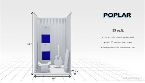 25 sq ft Internal Storage Unit