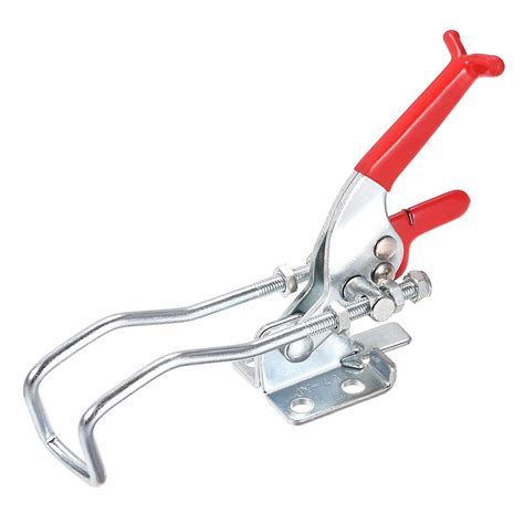 uxcell 771lbs Adjustable Draw Latch Galvanized Iron Hook Bolt Self-lock ...