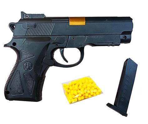 Toy Gun with Jump Ejectinging Magazine, Soft Bullets & Pull Back Action ...