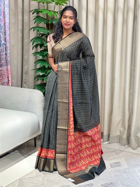 Patola Print With Banarasi Detailed Chanderi Saree | RGD976R – Aham ...