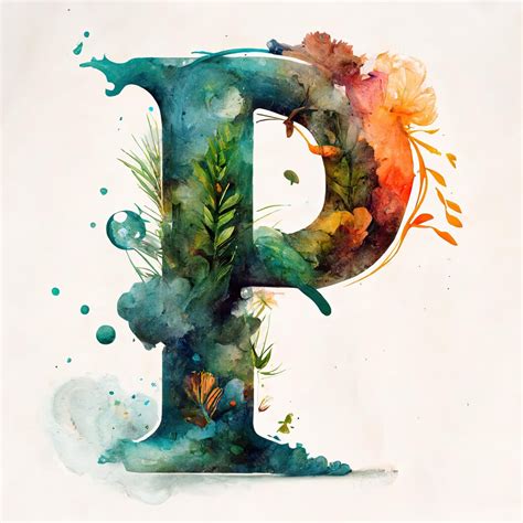 Artistic Letter P