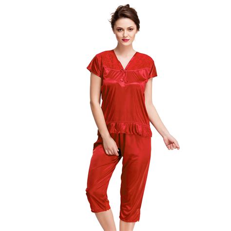 Buy Melisa Top & Capri Set for Women | Intimate Night wear | Medium ...
