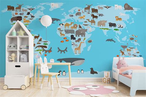 High Resolution Kids World Map 的图像结果