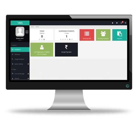 Hostel Management Dashboard Using Bootstrap 的图像结果