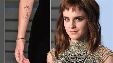 Emma Watson addresses the huge error on the 'Time's Up' tattoo she ...