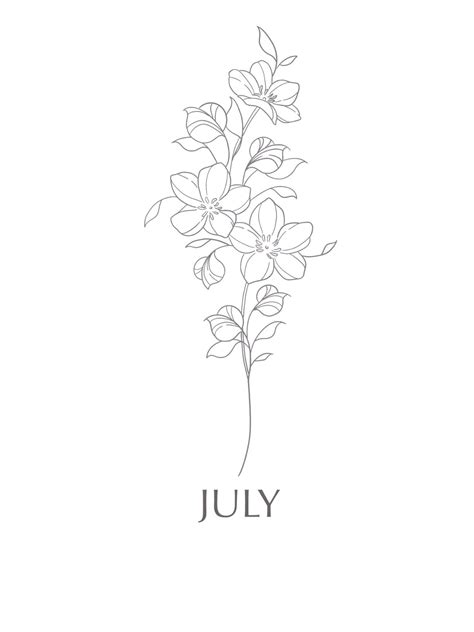 July Birth Month Flower