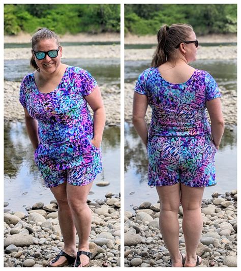 Women's Swim Romper Pattern - Peek-a-Boo Pattern Shop