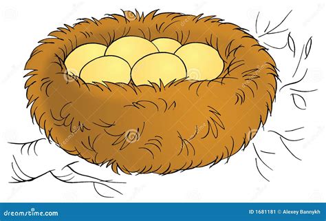 Nest stock illustration. Illustration of cartoon, joyful - 1681181