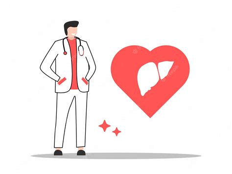 Premium Vector | Internist doctor love flat illustration