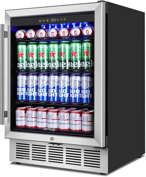 Amazon.com: ORYMUSE 24" Beverage Refrigerator & Cooler, 180 Cans Under ...