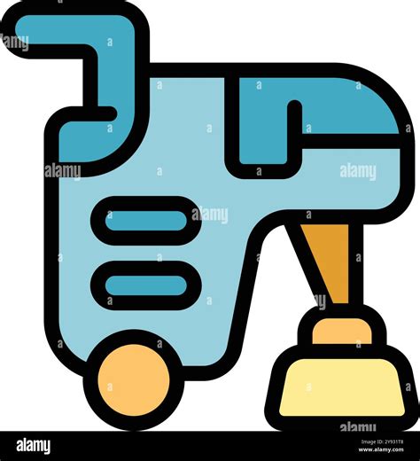 Modern floor polisher machine cleaning icon, cartoon style Stock Vector ...