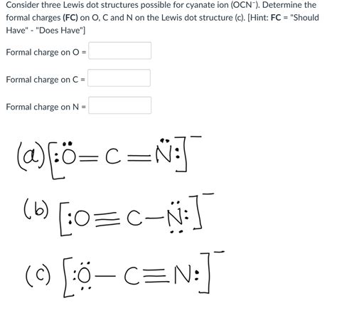 Lewis Dot Structure Ocn