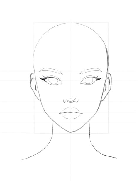 Drawing Base, Face Drawing, Painting & Drawing, Drawing Templates, Art ...