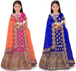 Kedar Fab Girls Lehenga Choli Ethnic Wear Embroidered Lehenga, Choli ...
