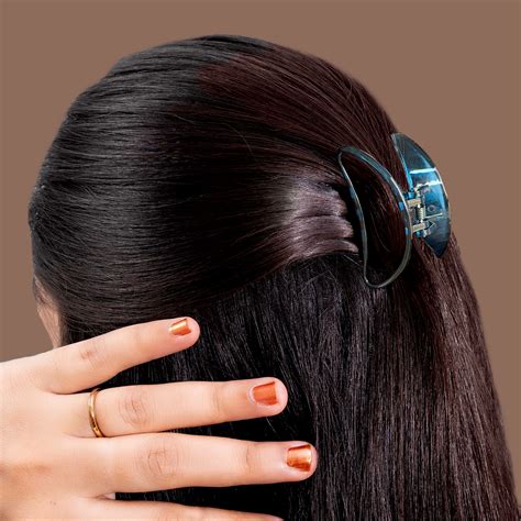 Hair Clutcher Claw Clip - Unbreakable - Blue Burgundy - Durable Hai ...