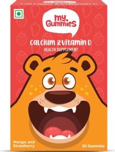 BodyFirst My Gummies-Calcium & Vitamin D Gummies for Kids (Mango ...