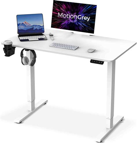 MotionGrey - Electric Motor Height Adjustable Standing Desk, 110 x 60 ...