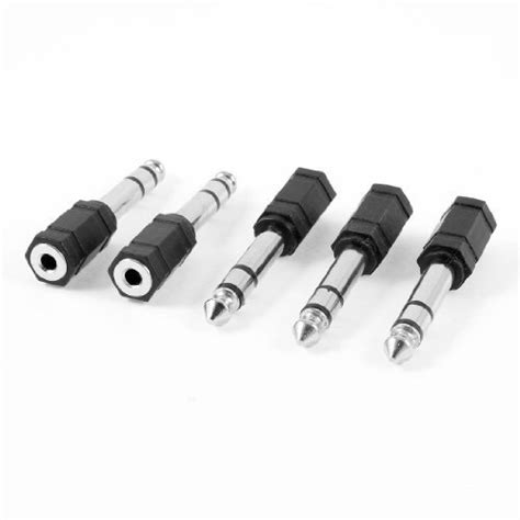 Alcoa Prime5 Pcs Two Color 3.5mm Female to 6.5mm Male M/F Plug Audio ...