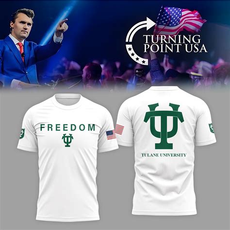 Tulane University x Turning Point USA 2025 TShirt | OY46 – Eviral Store