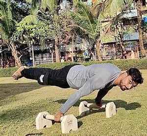 Buy Calistreet workout Wooden Parallettes - Wooden Pushup Bar ...