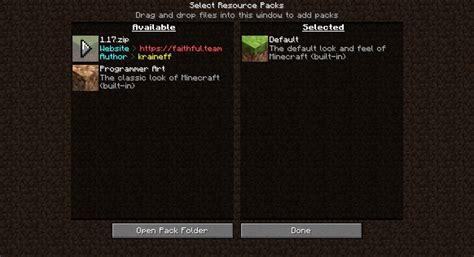 Image result for How to Get a Texture Pack in Java Minecraft 1.17