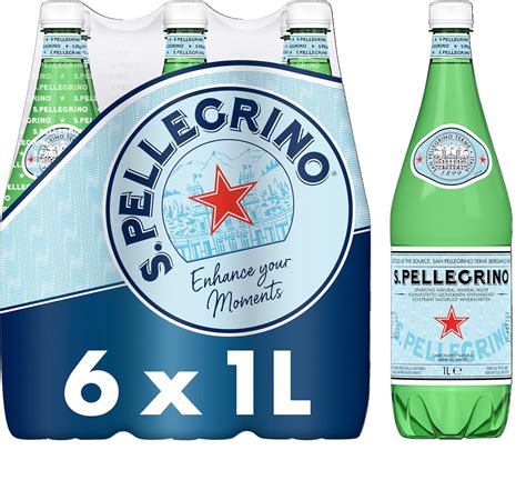 San Pellegrino Sparkling Natural Mineral Water 6x1L : Amazon.co.uk: Grocery