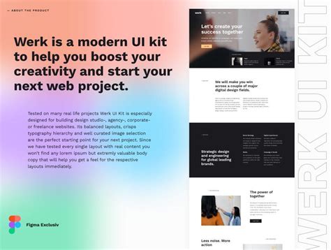 现代创意的设计工作室网站UI Kit设计figma模板 - 25学堂