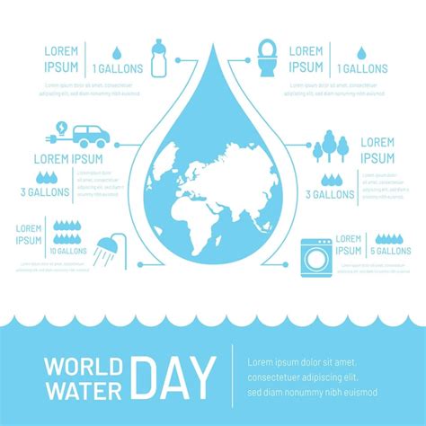 Page 2 | Water day infographic Vectors - Download Free High-Quality ...