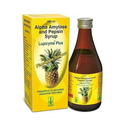 Buy Lupizyme Plus Syrup Effective relief from Indigestion - (Pineapple ...