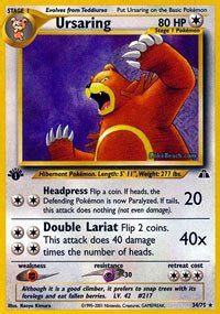 Buy Pokemon - Ursaring (34) - Neo Discovery Online at Low Prices in ...