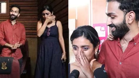 Priya Prakash Varrier crying hysterically in theater after watching her ...