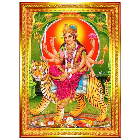 Pavan Photo Laminations Durga Maa Mata Devi Goddess Sherawali Ji Ambe ...