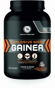 Muscle Transform EXPLOSIVE MASS GAINER 2.7KG COOKIES Weight Gainers ...
